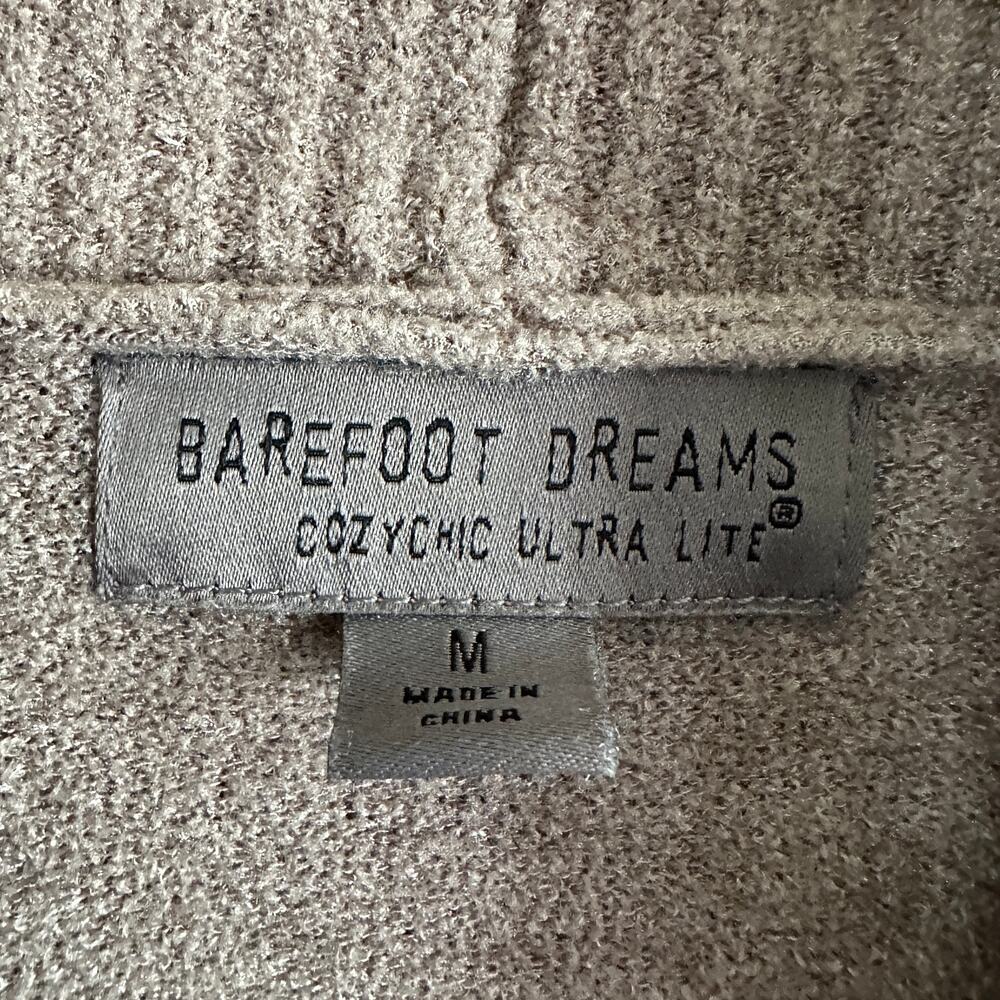 Barefoot Dreams Taupe Open-Front Cardigan - Picture 3 of 5